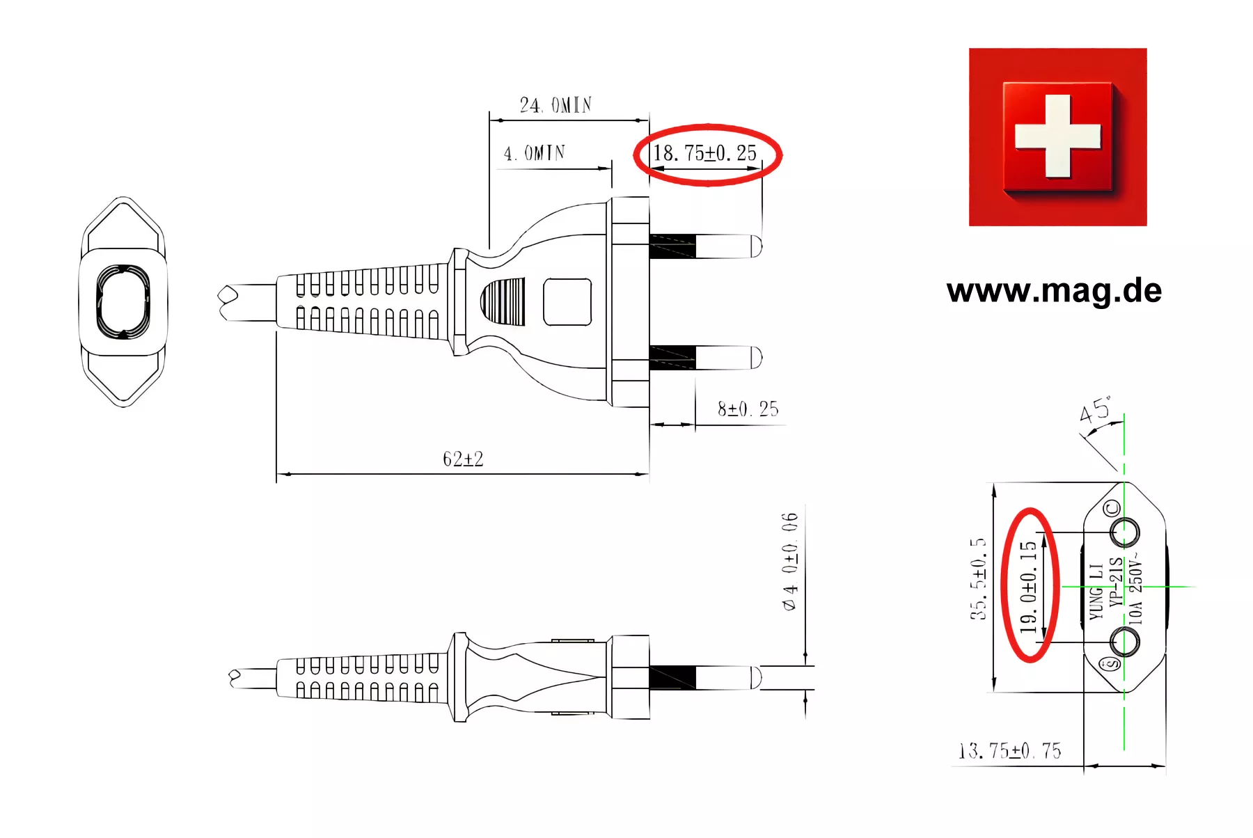 CH Typ C YP-21S